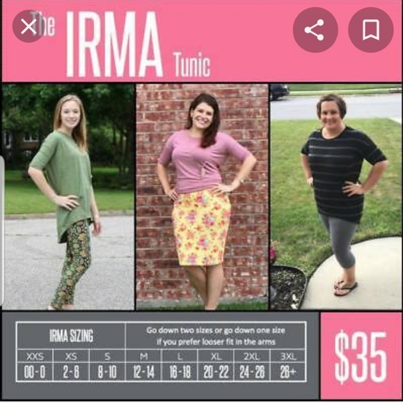 NWOT LuLaRoe Irma - Picture 6 of 8